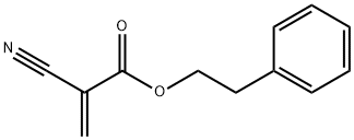 2-phenylethyl 2-cyanoprop-2-enoate Struktur