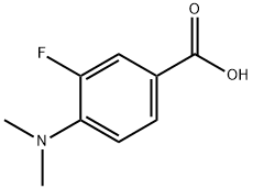 4-(dimethylamino)-3-fluorobenzoic acid Struktur