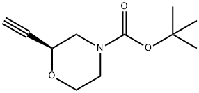 4-Morpholinecarboxylic acid, 2-ethynyl-, 1,1-dimethylethyl ester, (2S)-