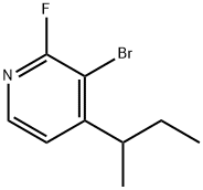 2-Fluoro-3-bromo-4-(sec-butyl)pyridine Struktur