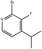 2-Bromo-3-fluoro-4-(iso-propyl)pyridine Struktur