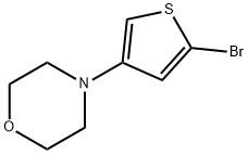 2-Bromo-4-(morpholino)thiophene Struktur