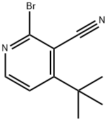 2-Bromo-3-cyano-4-(tert-butyl)pyridine Struktur