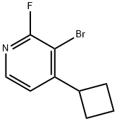 2-Fluoro-3-bromo-4-cyclobutylpyridine Struktur