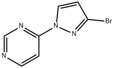 3-BROMO-1-(PYRIMIDIN-4-YL)-1H-PYRAZOLE Struktur