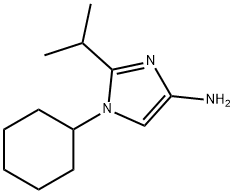 1-Cyclohexyl-2-(1-methylethyl)-1H-imidazol-4-amine Struktur