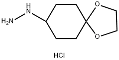 1,4-dioxaspiro[4.5]decan-8-ylhydrazine dihydrochloride Struktur