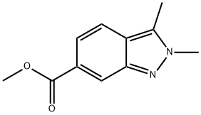 methyl 2,3-dimethyl-2H-indazole-6-carboxylate Struktur