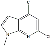 4,6-dichloro-1-methyl-1H-pyrrolo[2,3-b]pyridine Struktur