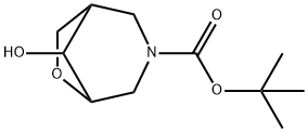 tert-butyl 8-hydroxy-6-oxa-3-azabicyclo[3.2.1]octane-3-carboxylate Struktur