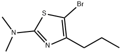 5-Bromo-4-(n-propyl)-2-(dimethylamino)thiazole Struktur