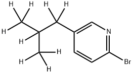 2-Bromo-5-(iso-butyl-d9)-pyridine Struktur