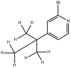 2-Bromo-4-(tert-butyl-d9)-pyridine Struktur