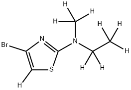 4-Bromo-2-(methylethylamino)thiazole-d9 Struktur