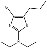 4-Bromo-5-(n-propyl)-2-(diethylamino)thiazole Struktur