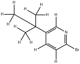 2-Bromo-5-(tert-butyl)pyridine-d12 Struktur