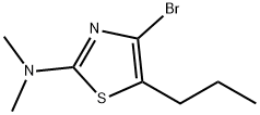 4-Bromo-5-(n-propyl)-2-(dimethylamino)thiazole Struktur