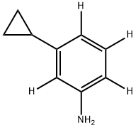 3-CYCLOPROPYLAMINOBENZENE-2,4,5,6-D4 Struktur