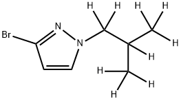 3-Bromo-1-(iso-butyl-d9)-pyrazole Struktur