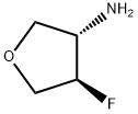 (3S,4R)-4-Fluorotetrahydrofuran-3-amine Struktur