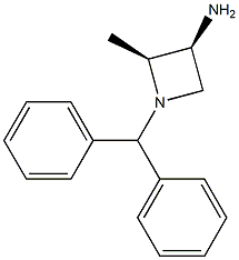 (2S,3S)-1-benzhydryl-2-methyl-azetidin-3-amine Struktur