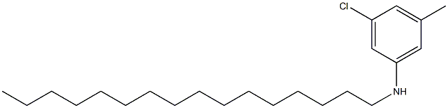 3-chloro-N-hexadecyl-5-methylaniline Struktur