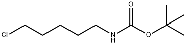 Carbamic acid, N-(5-chloropentyl)-, 1,1-dimethylethyl ester Struktur