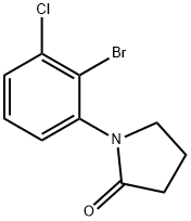 1-(2-bromo-3-chlorophenyl)pyrrolidin-2-one Structure