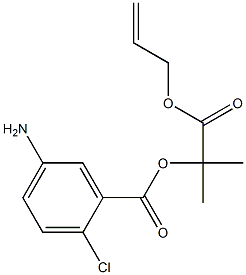 1-(allyloxy)-2-methyl-1-oxopropan-2-yl 5-amino-2-chlorobenzoate Struktur