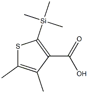 4,5-dimethyl-2-(trimethylsilyl)-3-thiophenecarboxylic acid Struktur