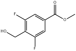 METHYL 3,5-DIFLUORO-4-(HYDROXYMETHYL)BENZOATE Struktur