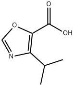 4-isopropyloxazole-5-carboxylic acid Struktur