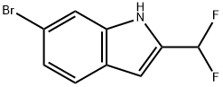 6-Bromo-2-(difluoromethyl)-1H-indole Struktur