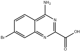 4-amino-7-bromoquinazoline-2-carboxylic acid Struktur