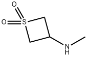 3-(methylamino)thietane 1,1-dioxide Struktur