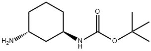 tert-Butyl ((1R,3R)-3-aminocyclohexyl)carbamate Struktur