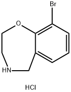 9-bromo-2,3,4,5-tetrahydro-1,4-benzoxazepine hydrochloride Struktur