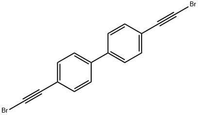 4-(2-bromoethynyl)-4'-(bromoethynyl)-1,1'-biphenyl Struktur