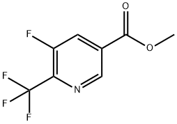 Methyl 5-fluoro-6-(trifluoromethyl)nicotinate Struktur