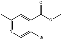 Methyl 5-Bromo-2-methylisonicotinate Struktur