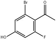 2'-Bromo-6'-fluoro-4'-hydroxyacetophenone Struktur