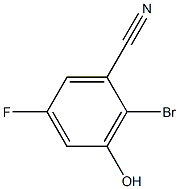 2-Bromo-5-fluoro-3-hydroxybenzonitrile Struktur