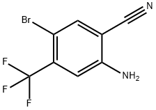 4-Bromo-2-cyano-5-(trifluoromethyl)aniline Struktur