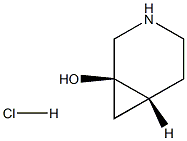 (1R,6R)-3-azabicyclo[4.1.0]heptan-1-ol hydrochloride Struktur