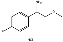 1-(4-CHLOROPHENYL)-2-METHOXYETHAN-1-AMINE HYDROCHLORIDE Struktur