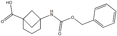 5-{[(benzyloxy)carbonyl]amino}bicyclo[3.1.1]heptane-1-carboxylic acid Struktur