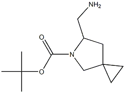 tert-butyl 6-(aminomethyl)-5-azaspiro[2.4]heptane-5-carboxylate Struktur