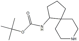 tert-butyl (8-azaspiro[4.5]decan-1-yl)carbamate Struktur