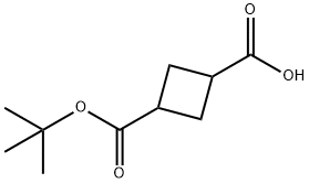 Cyclobutane-1,3-dicarboxylic acid mono-tert-butyl ester Struktur