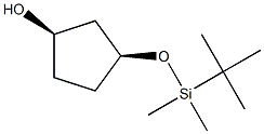 (1R,3S)-3-((tert-butyldimethylsilyl)oxy)cyclopentan-1-ol Struktur